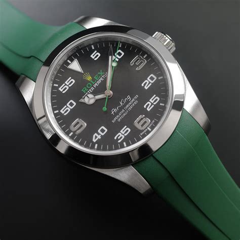 rolex green watch strap|genuine Rolex watch straps.